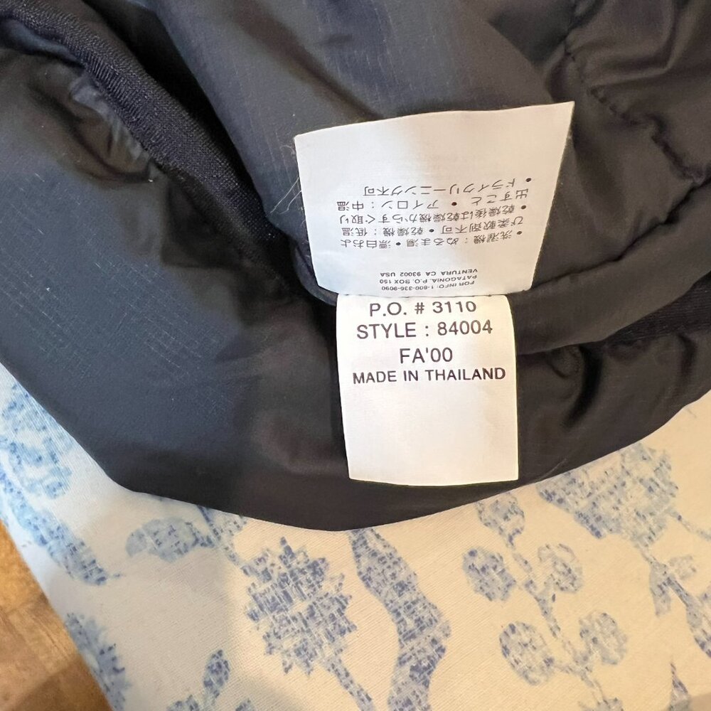 Patagonia XXLPuffball 84004 Pullover Half 1/2 Zip Vintage Year 2000 Black Shell - Picture 3 of 11